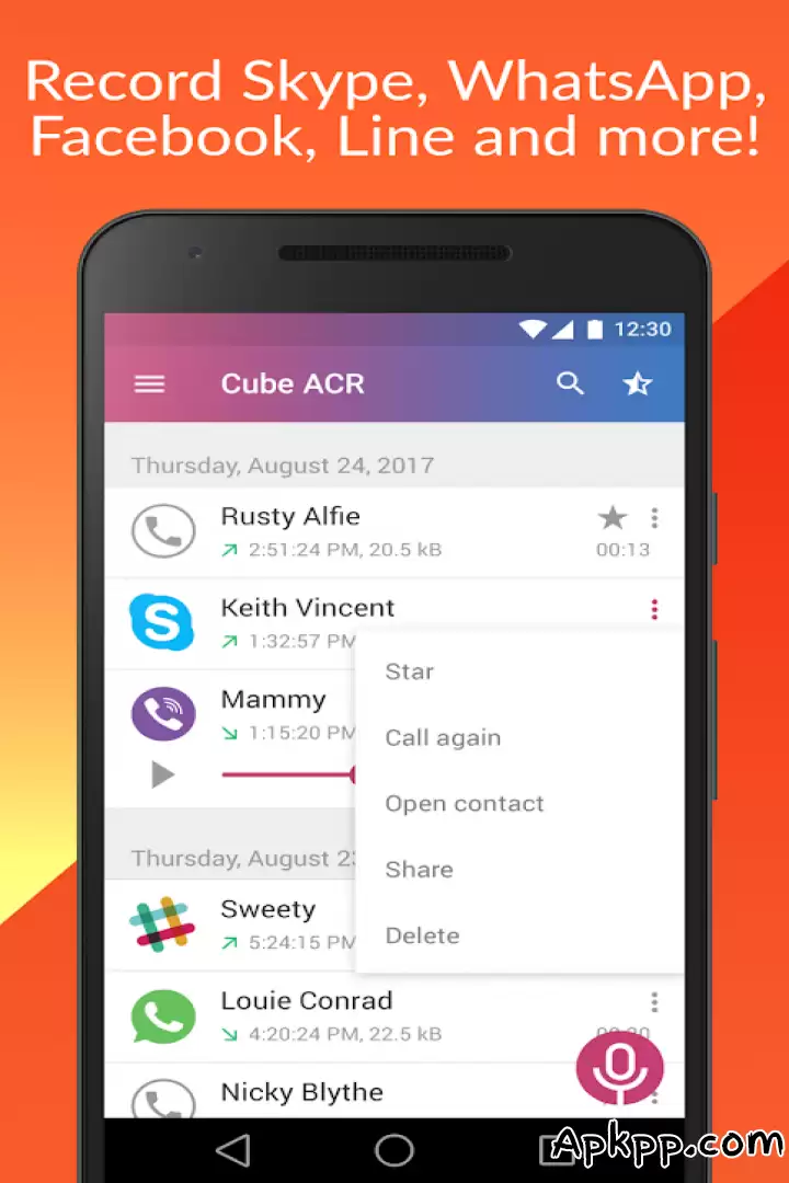 تحميل Cube ACR Call Recorder APK
