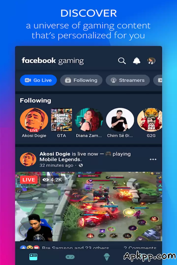 تحميل Facebook Gaming APK
